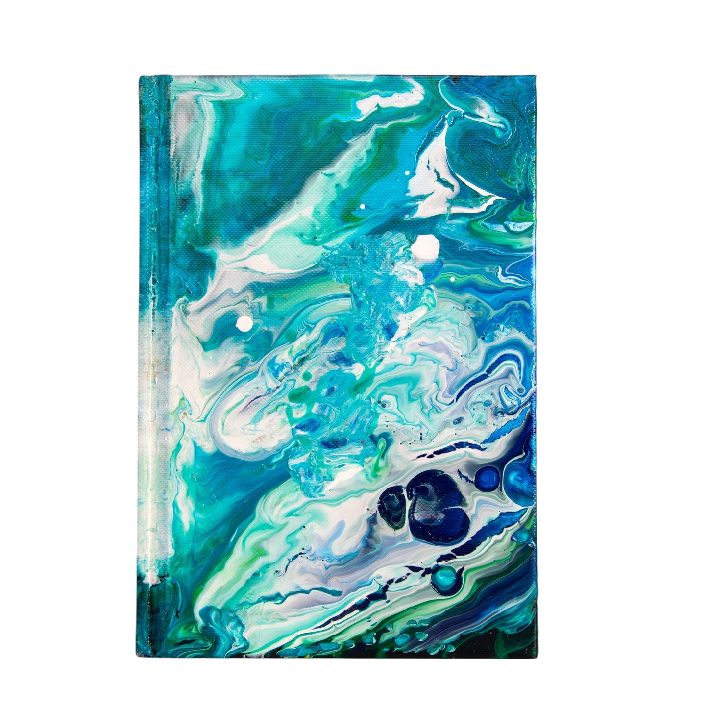 Sea Life Imagination - Custom Paint Pour Journal 5.5" x 8"