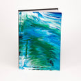 Load image into Gallery viewer, Marine Magic - Custom Paint Pour Journal 5.5" x 8"
