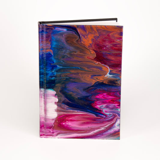 Sunset Bliss - Custom Paint Pour Journal 5.5" x 8"