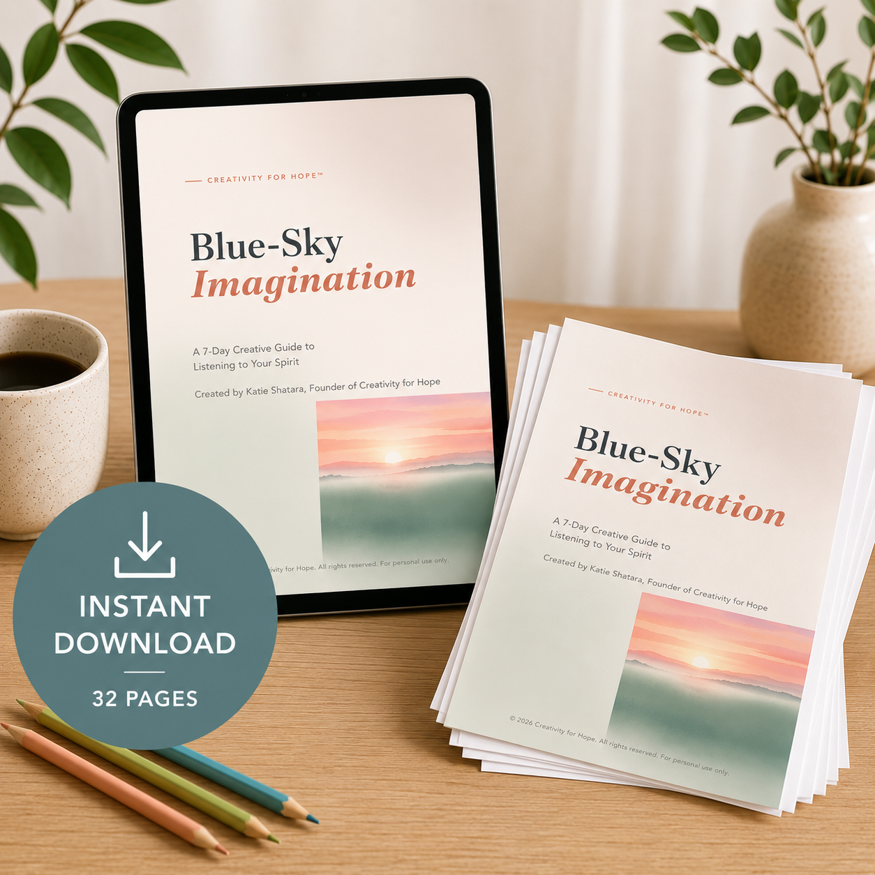 Blue Sky Imagination: A 7-Day Creative Guide to Listening to Your Spirit