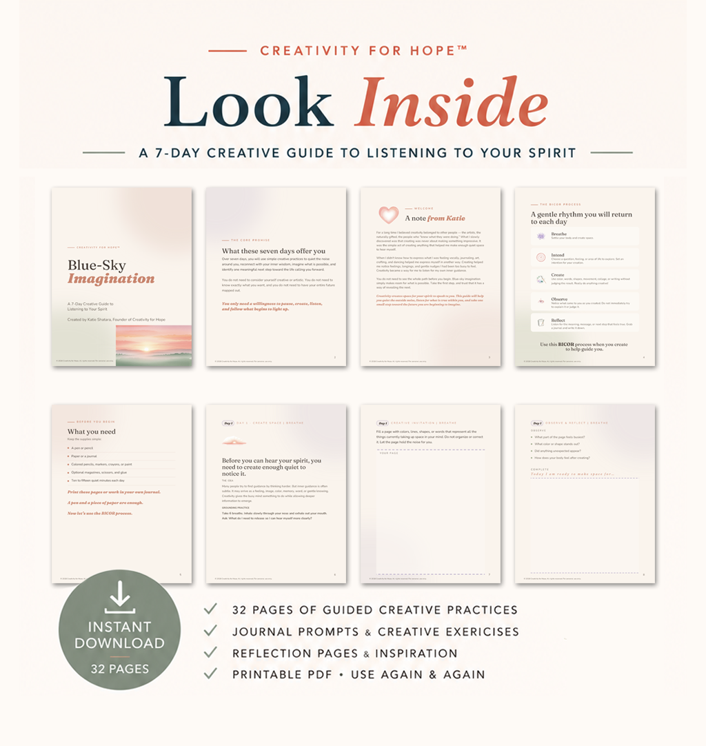 Blue Sky Imagination: A 7-Day Creative Guide to Listening to Your Spirit