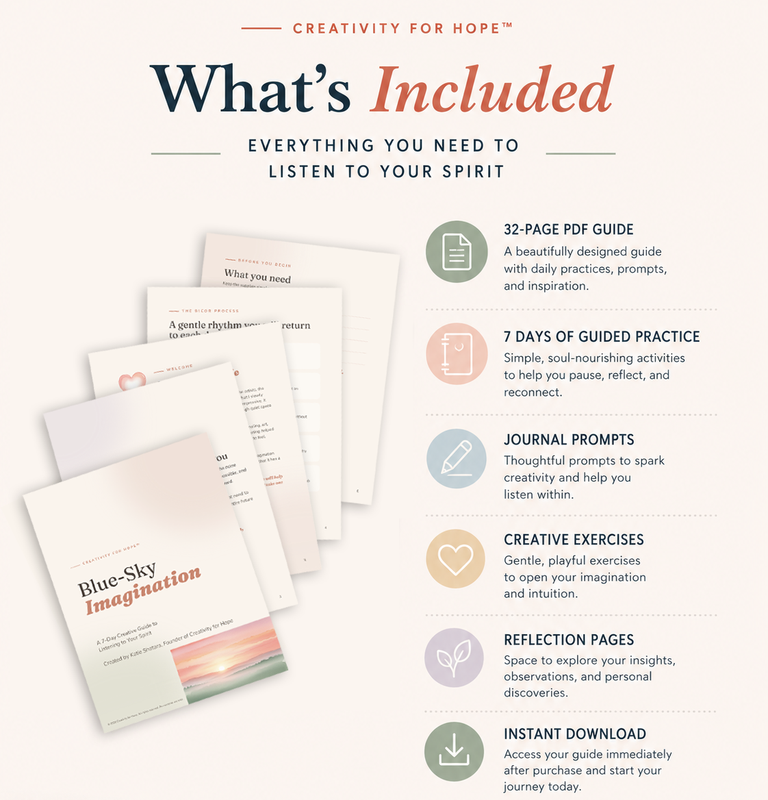 Blue Sky Imagination: A 7-Day Creative Guide to Listening to Your Spirit
