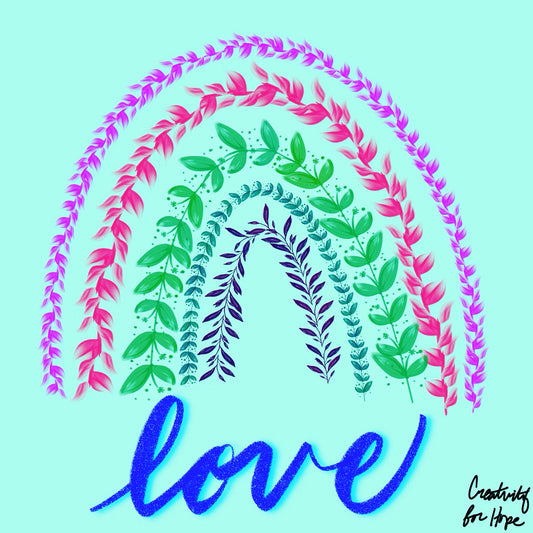 Rainbow Love Sticker