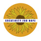 Creativity for Hope Sunflower Sticker